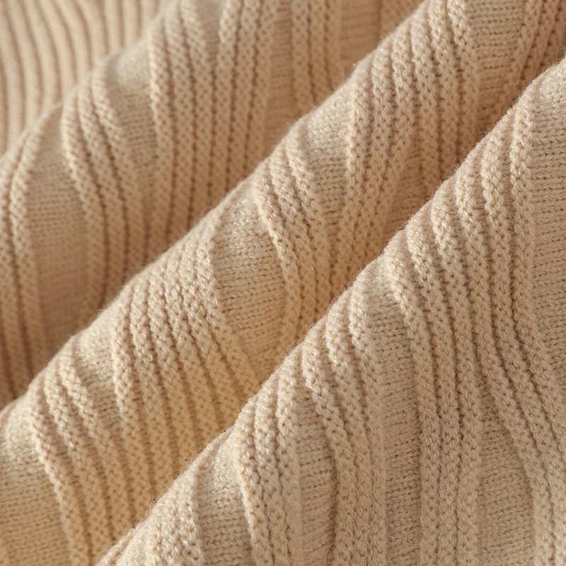 WaveKnit | Heren chunky trui met golvend ribpatroon