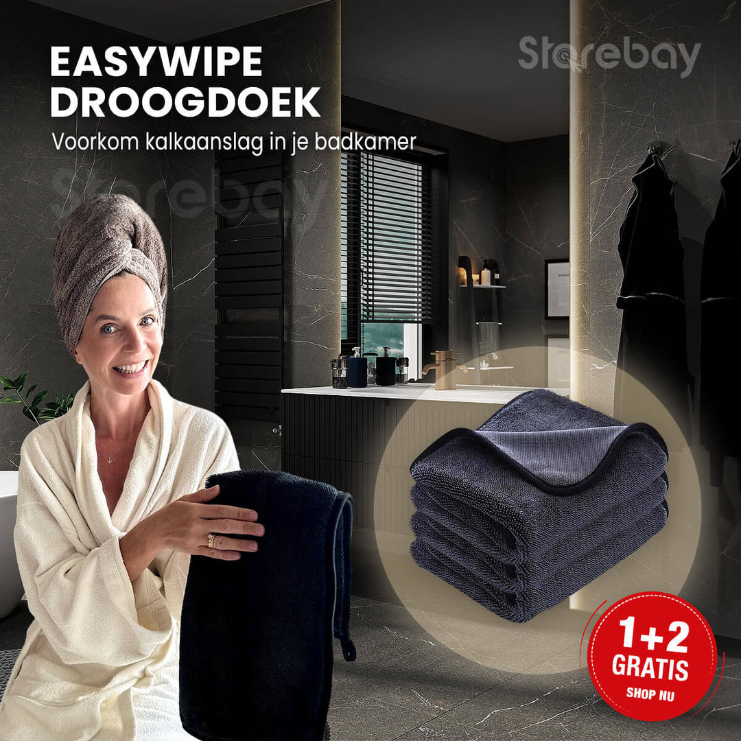 Easywipe droogdoek voor de badkamer