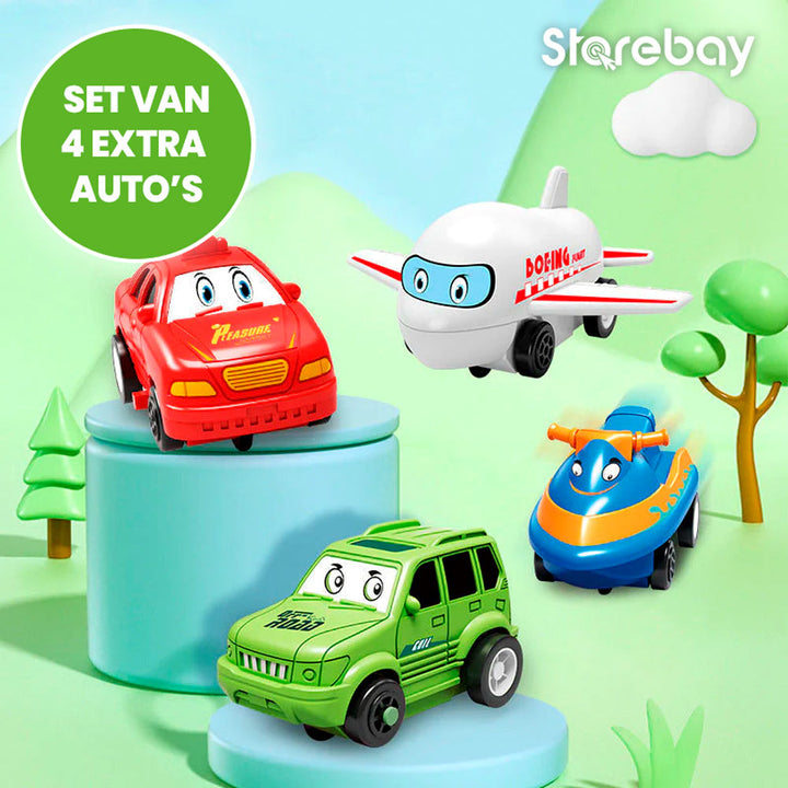 Extra auto's voor Racebaan Puzzel (set van 4 stuks)