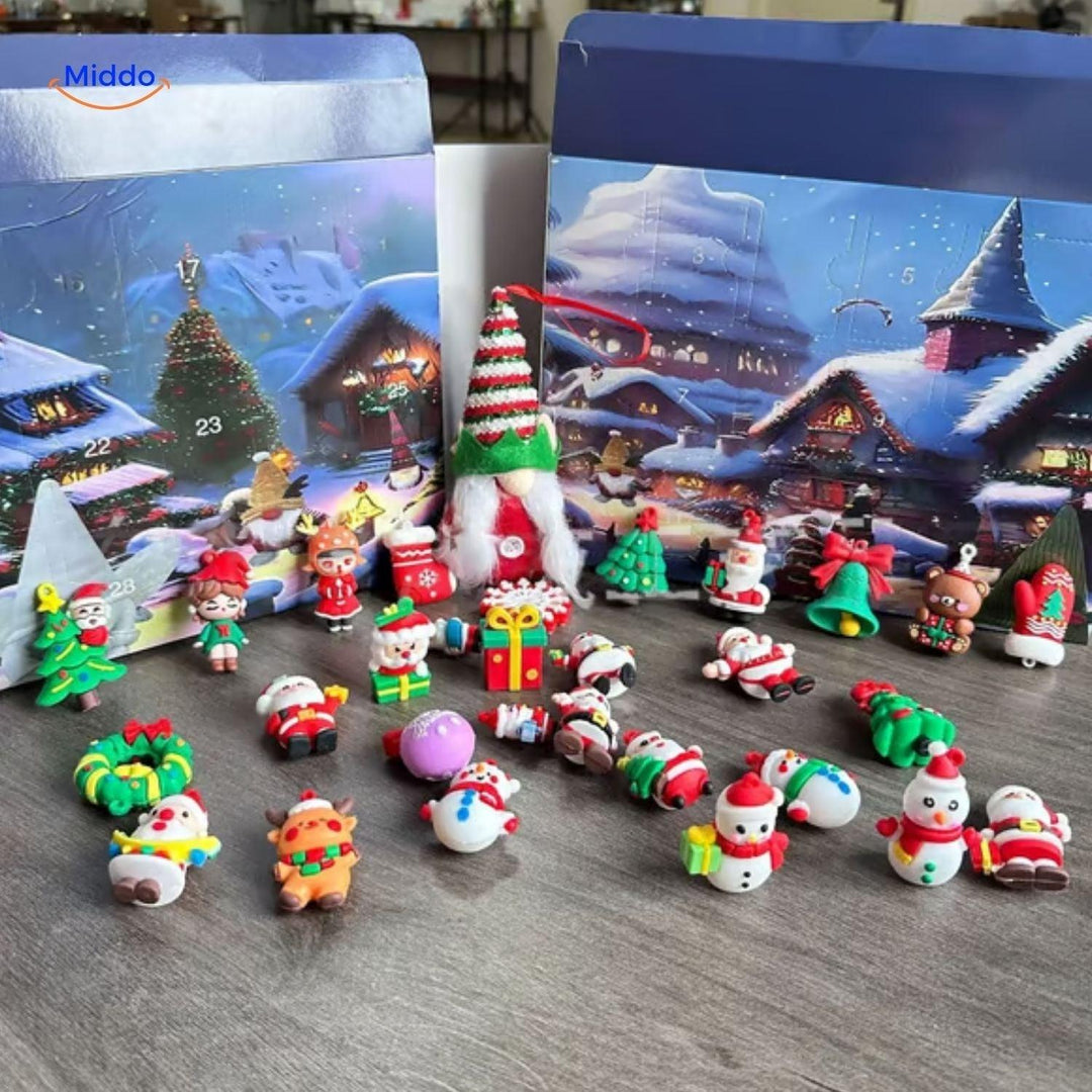 FestiveFrights™ Pluche Gnome Advent Calendar | Halloween & Kerst Feestdecoratie