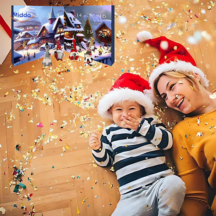 FestiveFrights™ Pluche Gnome Advent Calendar | Halloween & Kerst Feestdecoratie