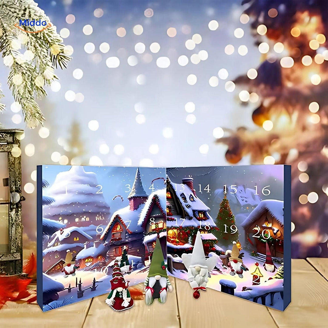 FestiveFrights™ Pluche Gnome Advent Calendar | Halloween & Kerst Feestdecoratie