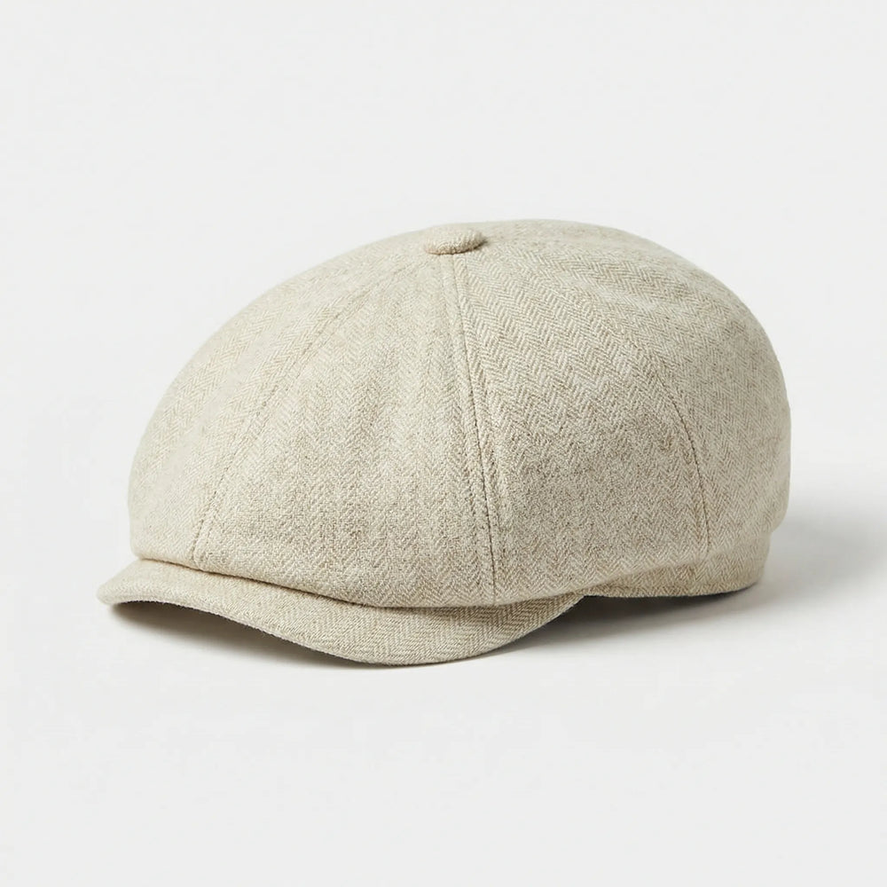 Flat cap voor heren | Newsboy-klep in katoen