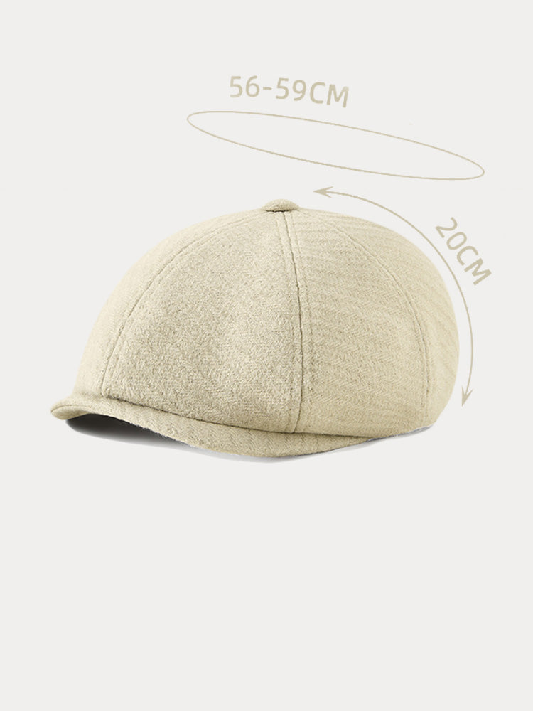 Flat cap voor heren | Newsboy-klep in katoen