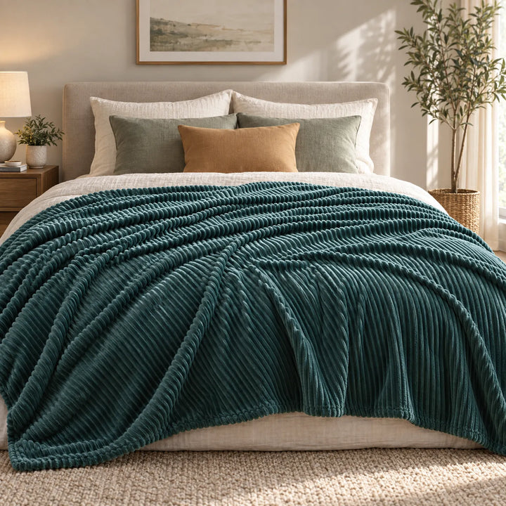 Fleece deken | Zachte fluwelen deken voor bank en bed