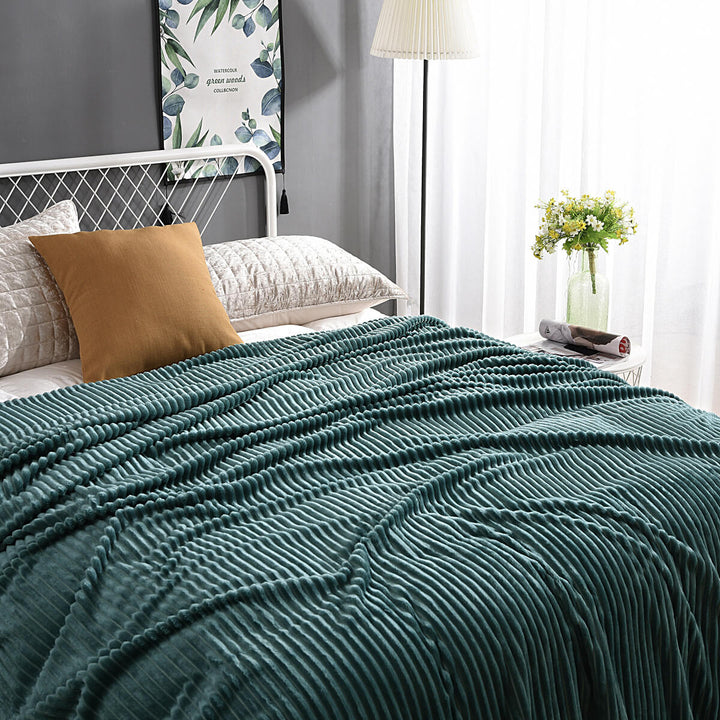 Fleece deken | Zachte fluwelen deken voor bank en bed