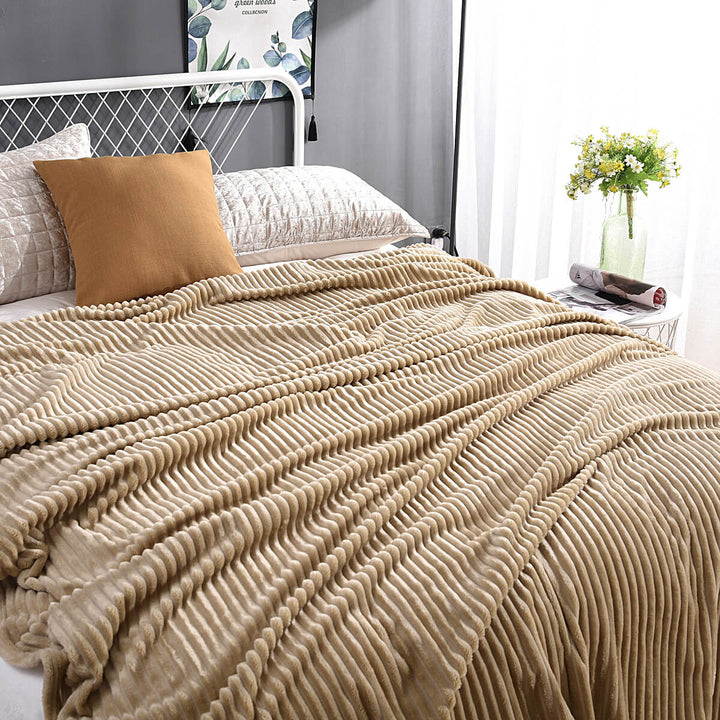 Fleece deken | Zachte fluwelen deken voor bank en bed