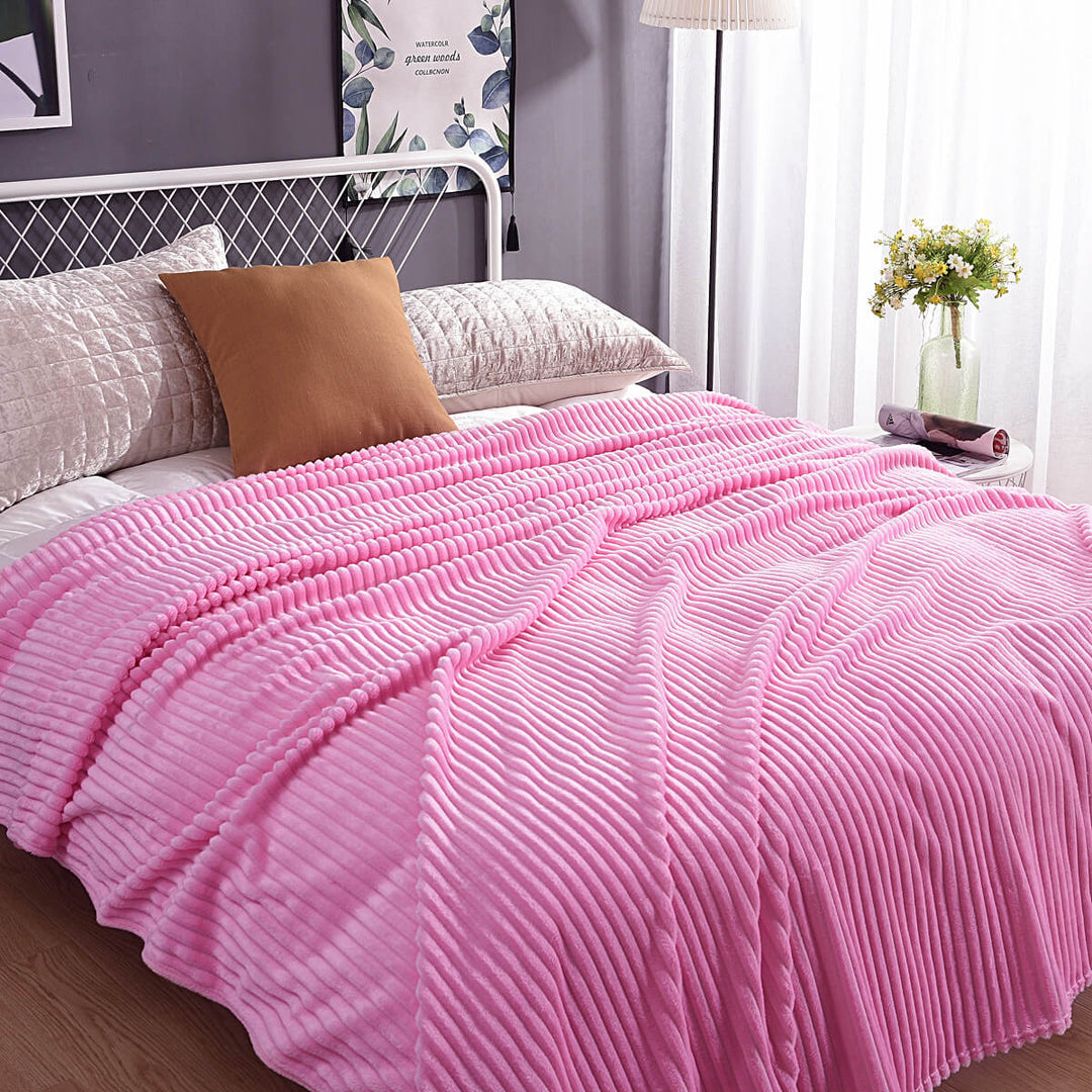 Fleece deken | Zachte fluwelen deken voor bank en bed