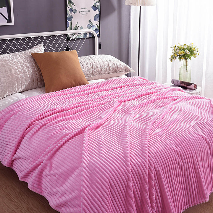 Fleece deken | Zachte fluwelen deken voor bank en bed