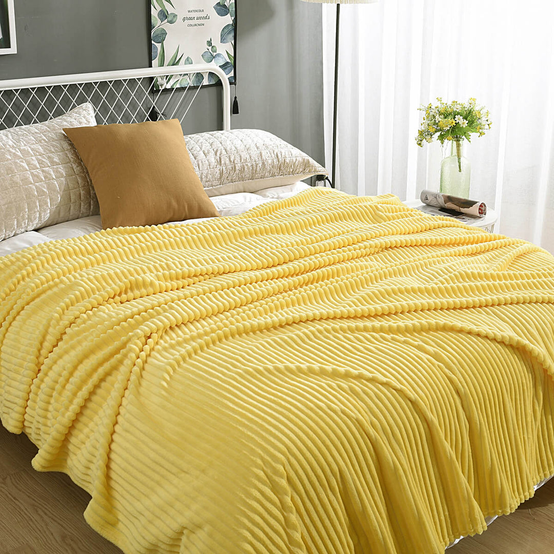 Fleece deken | Zachte fluwelen deken voor bank en bed