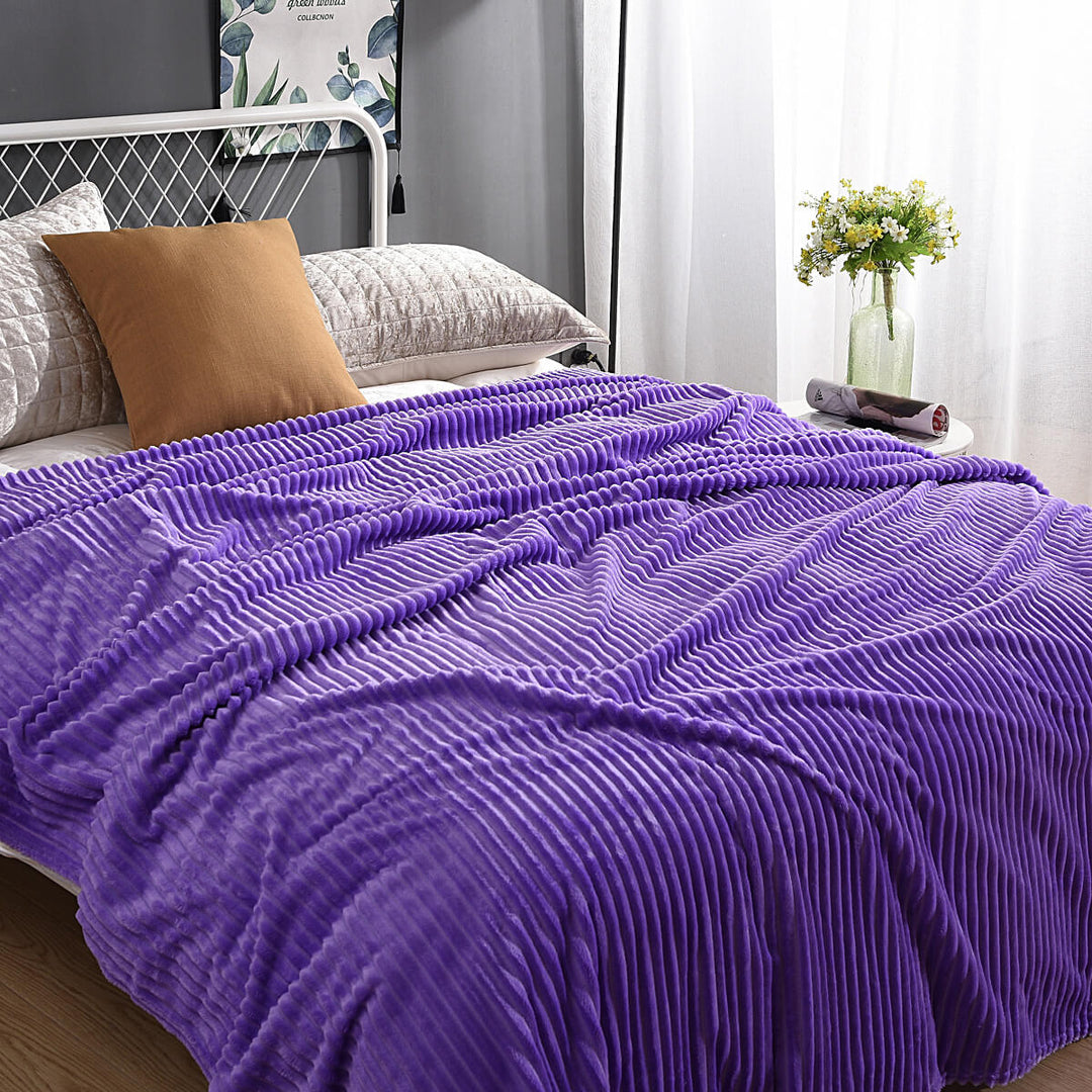 Fleece deken | Zachte fluwelen deken voor bank en bed