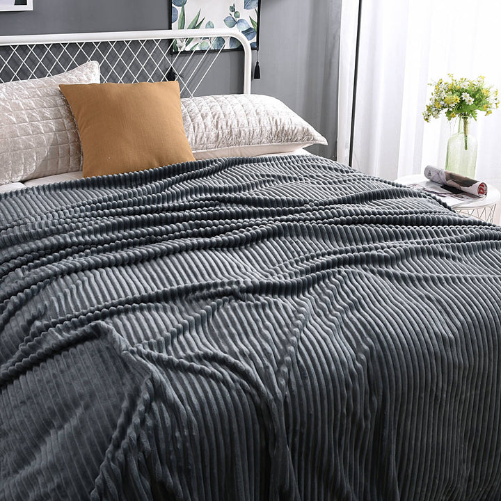 Fleece deken | Zachte fluwelen deken voor bank en bed