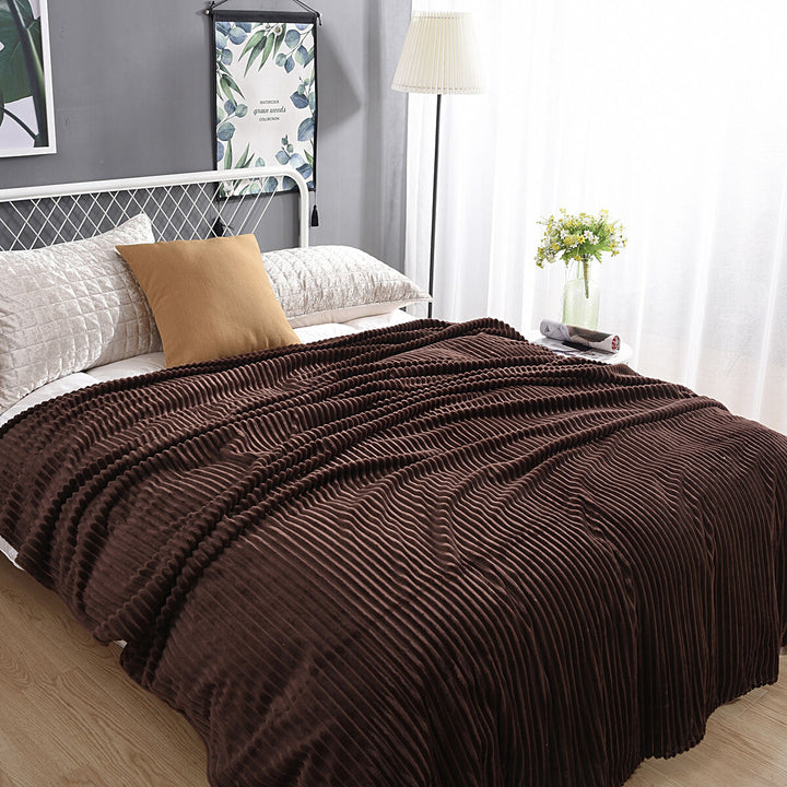 Fleece deken | Zachte fluwelen deken voor bank en bed
