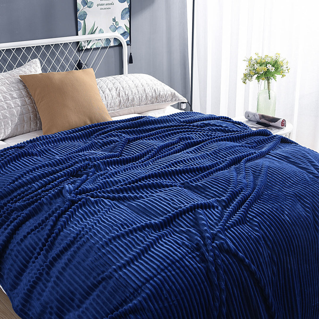 Fleece deken | Zachte fluwelen deken voor bank en bed