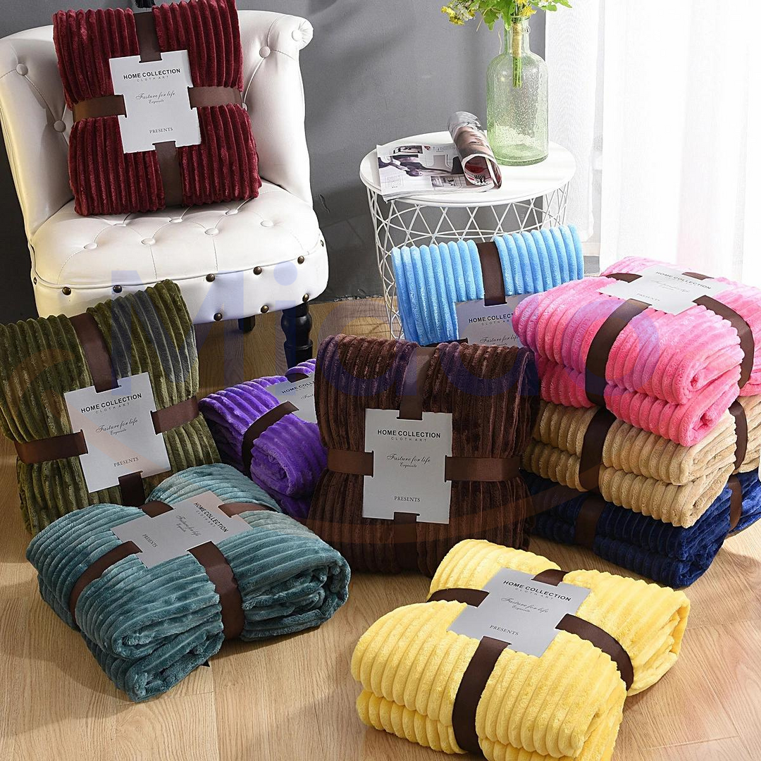 Fleece deken | Zachte fluwelen deken voor bank en bed