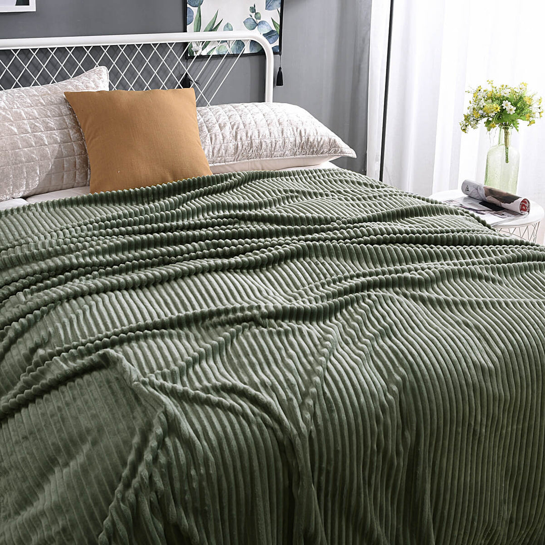 Fleece deken | Zachte fluwelen deken voor bank en bed