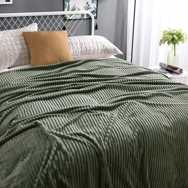 Fleece deken | Zachte fluwelen deken voor bank en bed