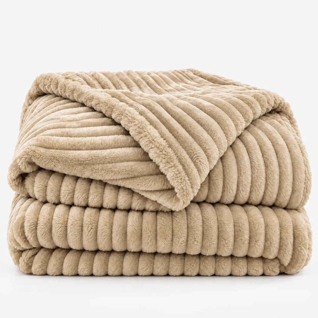 Fleece deken | Zachte fluwelen deken voor bank en bed