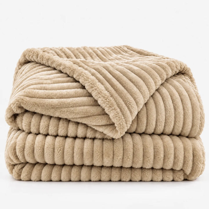 Fleece deken | Zachte fluwelen deken voor bank en bed