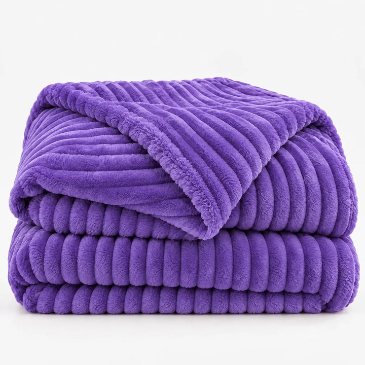 Fleece deken | Zachte fluwelen deken voor bank en bed