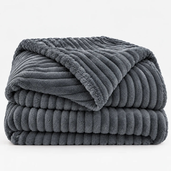 Fleece deken | Zachte fluwelen deken voor bank en bed