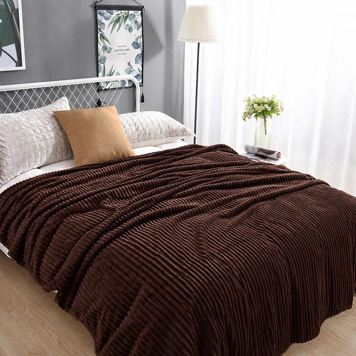 Fleece deken | Zachte fluwelen deken voor bank en bed