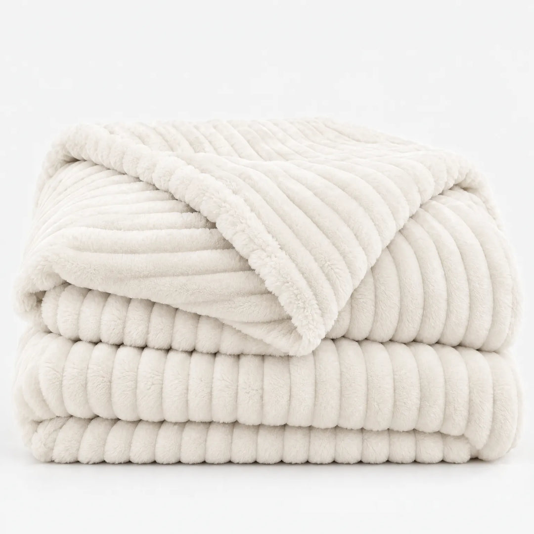 Fleece deken | Zachte fluwelen deken voor bank en bed