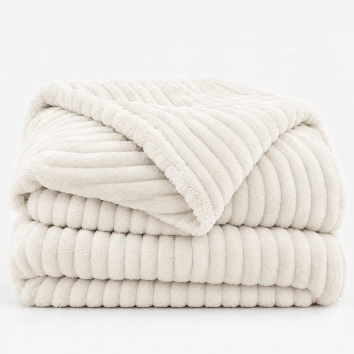 Fleece deken | Zachte fluwelen deken voor bank en bed