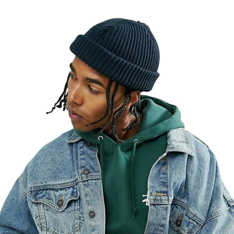 Docker Beanie | Unisex korte beanie van 100% katoen