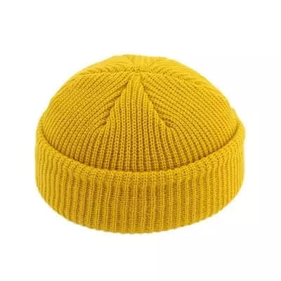 Docker Beanie | Unisex korte beanie van 100% katoen
