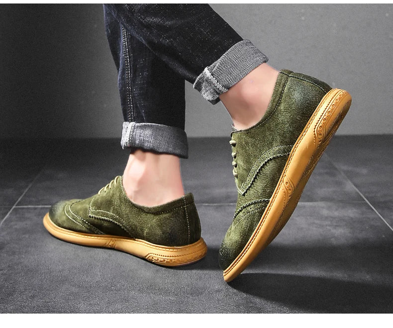 SuaveWalk | Klassieke suède brogues voor heren