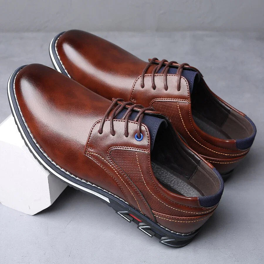 Heren schoenen | Nette leren veterschoenen orthopedisch comfort