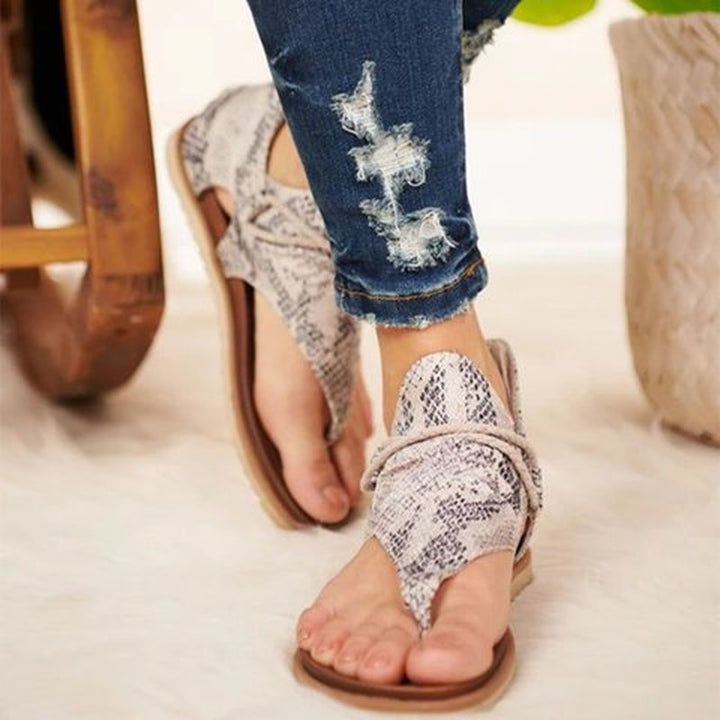 PanteraChic | Trendy sandalen met panterprint comfort