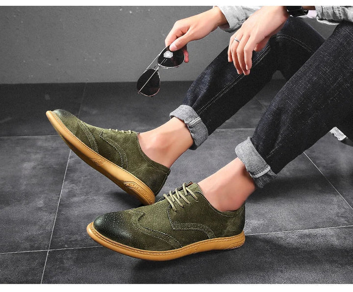 SuaveWalk | Klassieke suède brogues voor heren