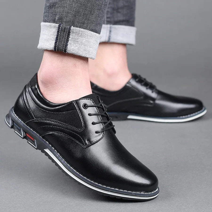 Heren schoenen | Nette leren veterschoenen orthopedisch comfort