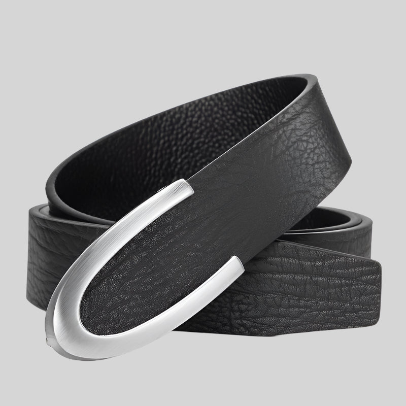 PureBuckle | Minimalistische leren riem van koeienhuid