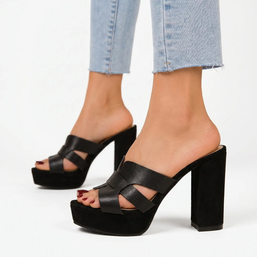 Hakken dames | Comfort hakken met blokhak