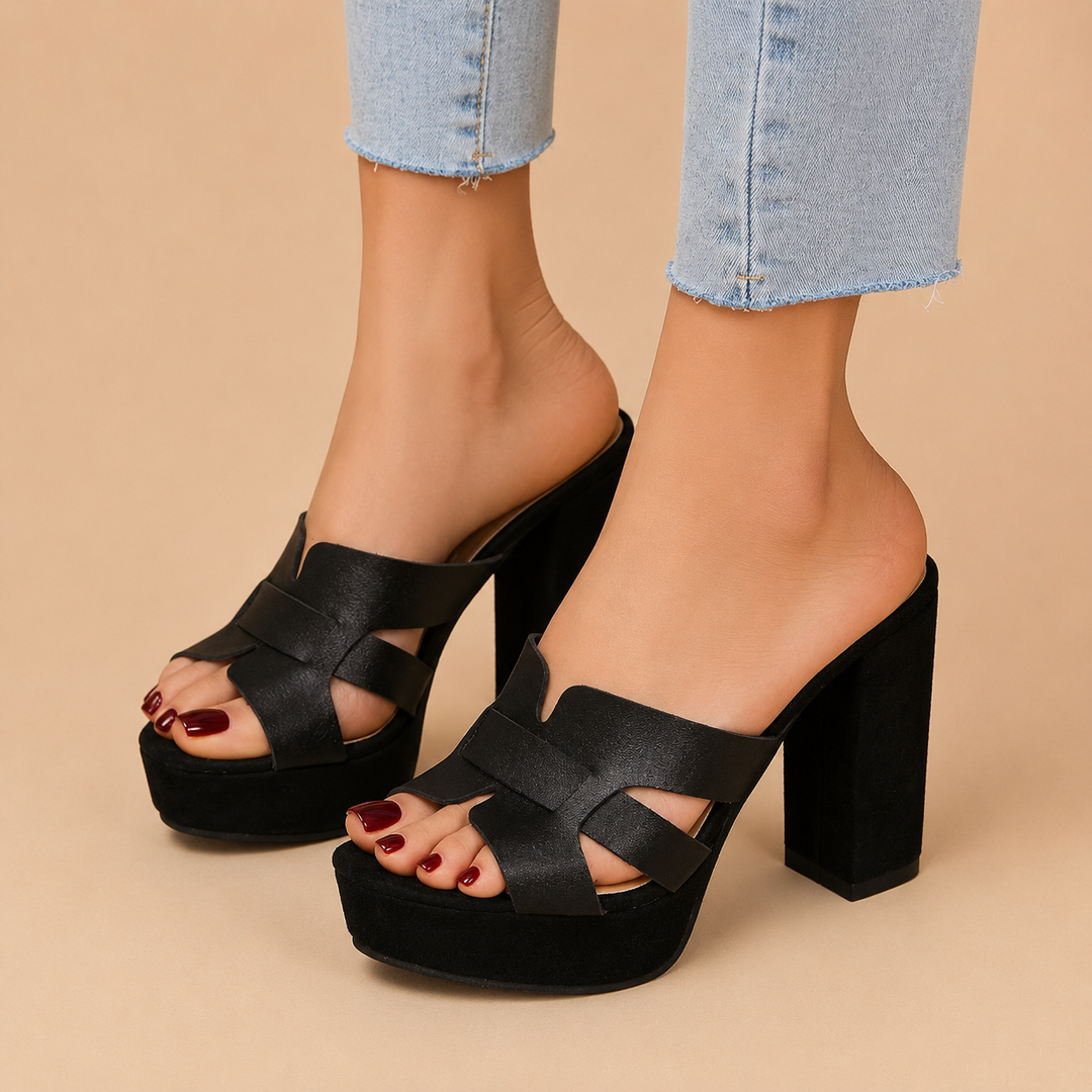 Hakken dames | Comfort hakken met blokhak