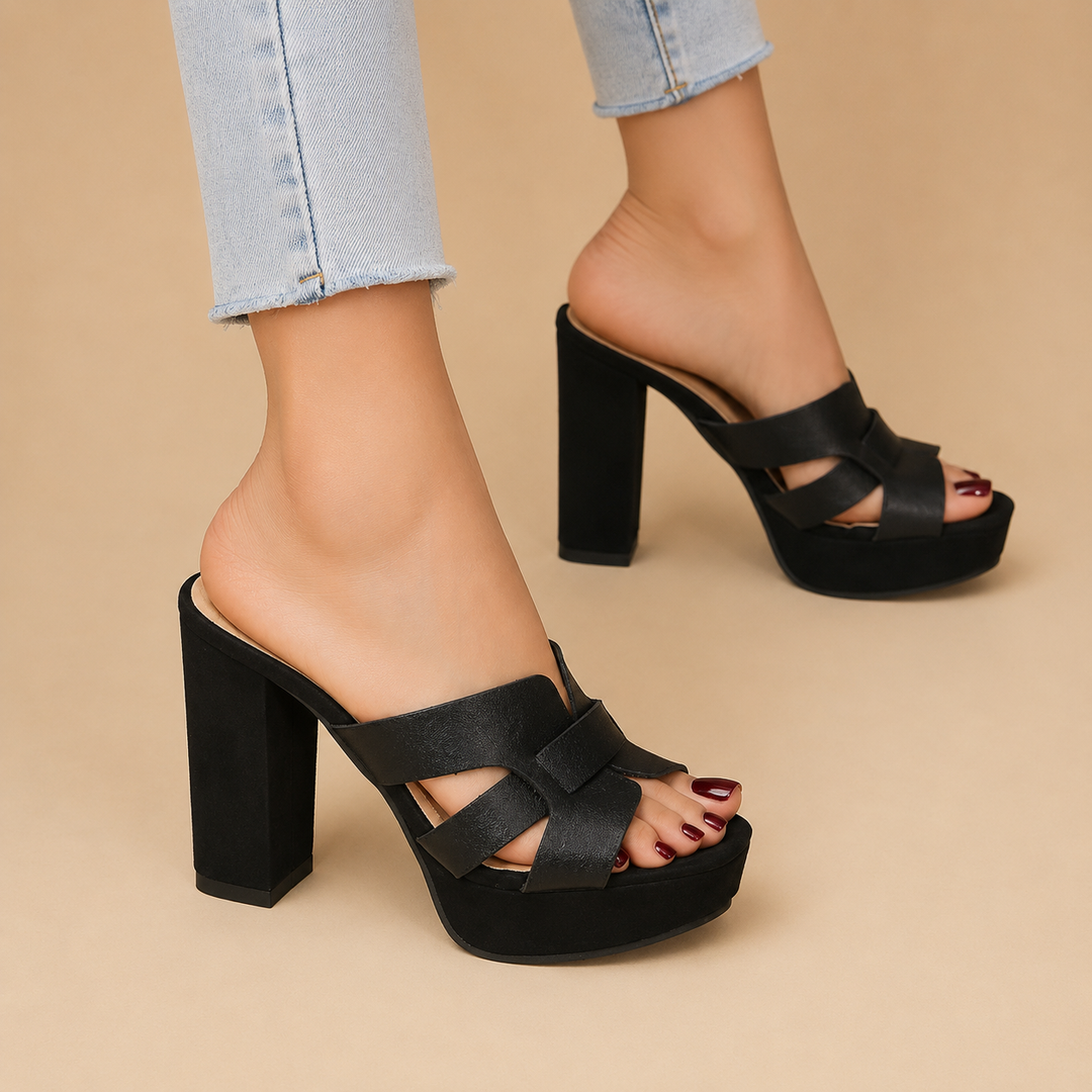 Hakken dames | Comfort hakken met blokhak