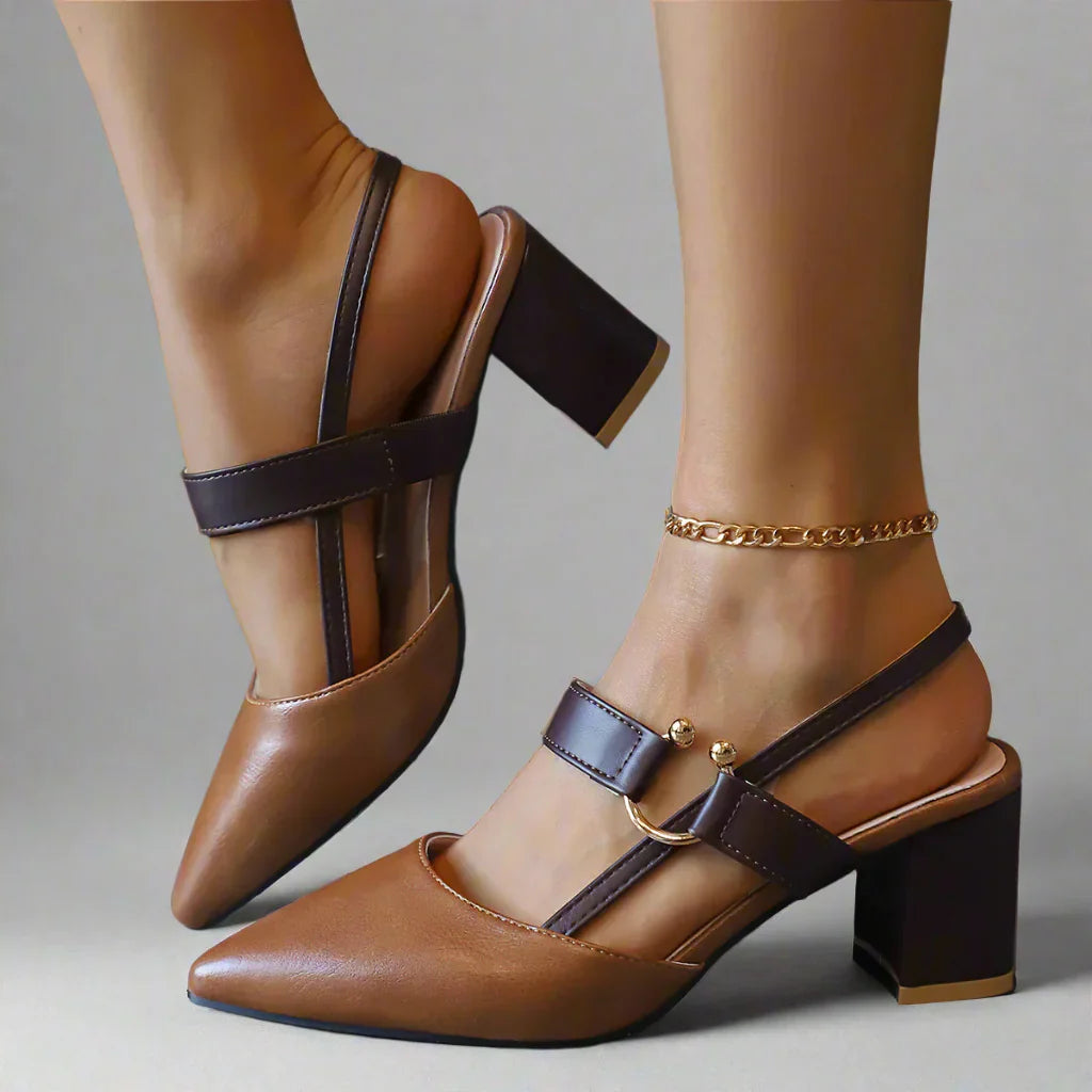 Hakken dames | Comfort hakken met brede zool