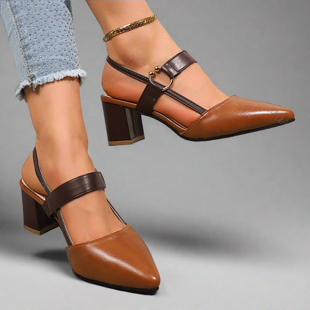 Hakken dames | Comfort hakken met brede zool