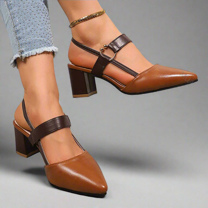 Hakken dames | Comfort hakken met brede zool