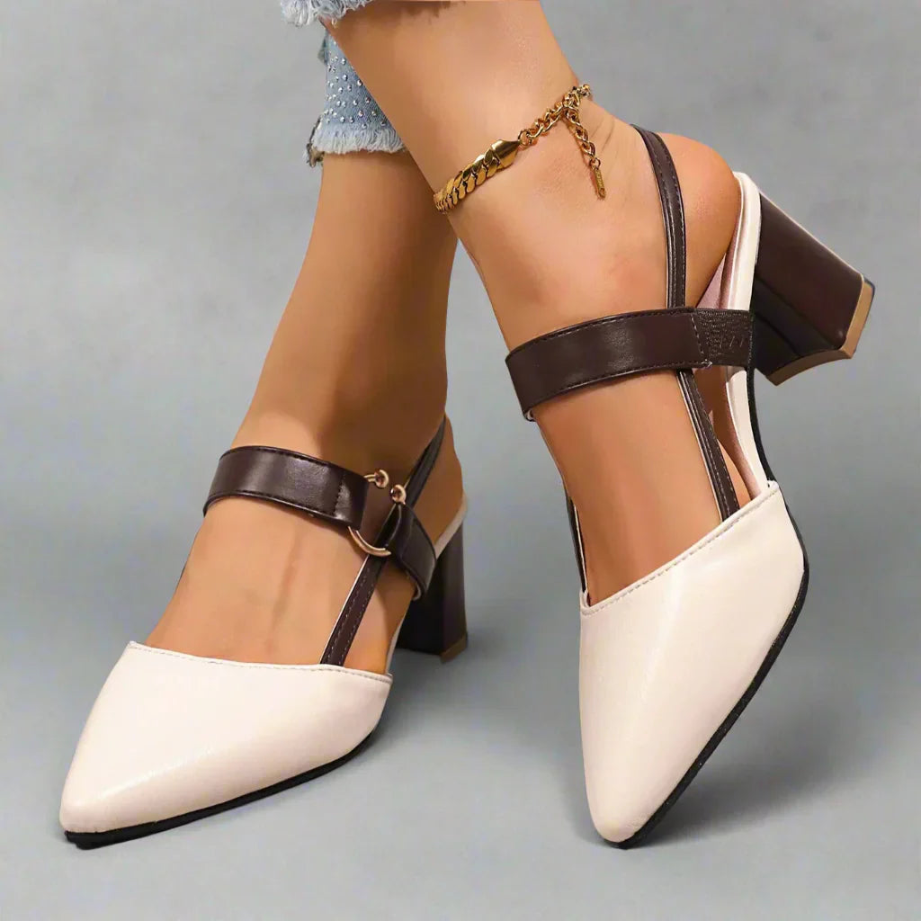 Hakken dames | Comfort hakken met brede zool