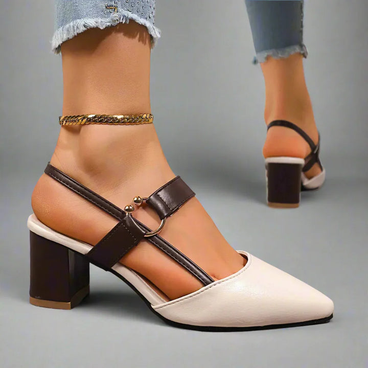 Hakken dames | Comfort hakken met brede zool