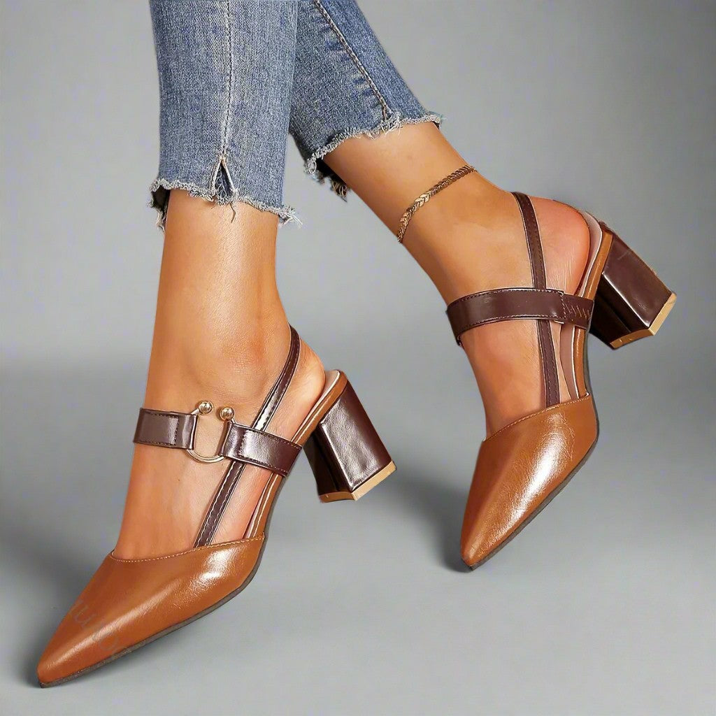 Hakken dames | Comfort hakken met brede zool