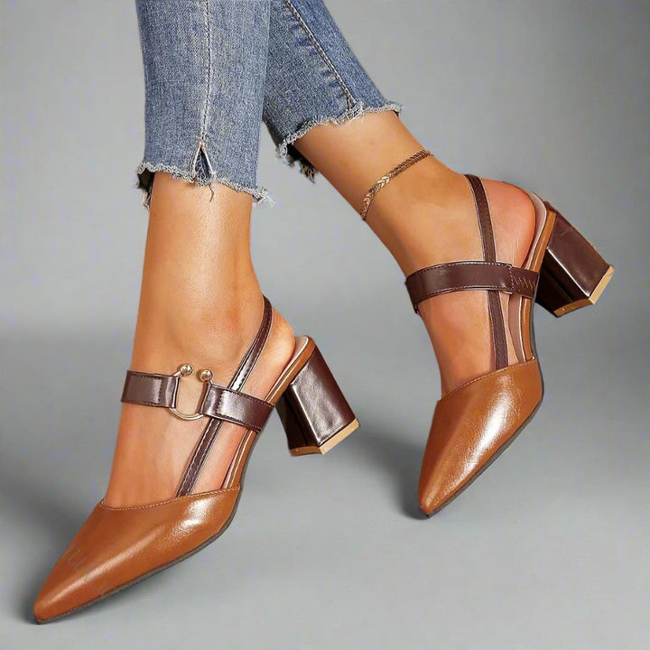 Hakken dames | Comfort hakken met brede zool