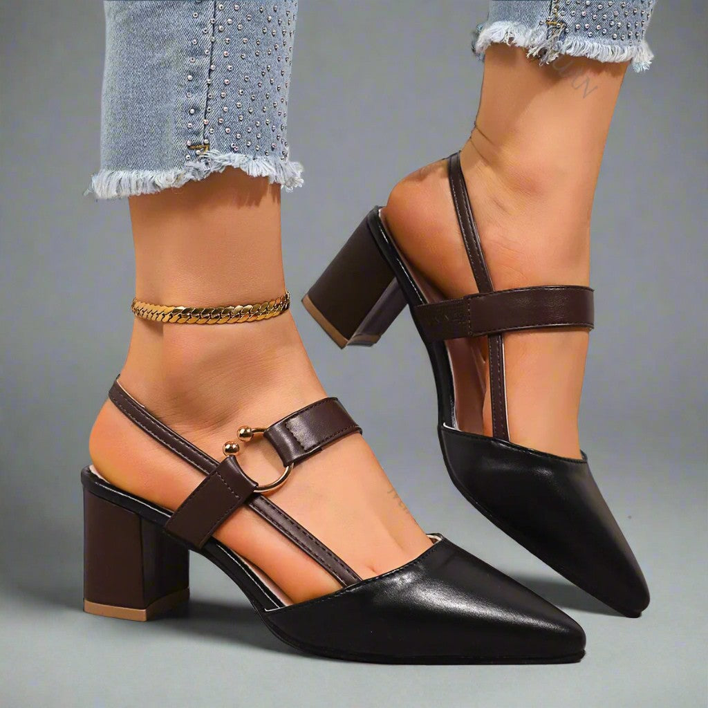 Hakken dames | Comfort hakken met brede zool