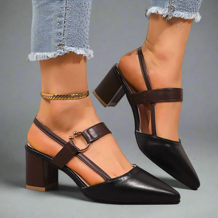 Hakken dames | Comfort hakken met brede zool