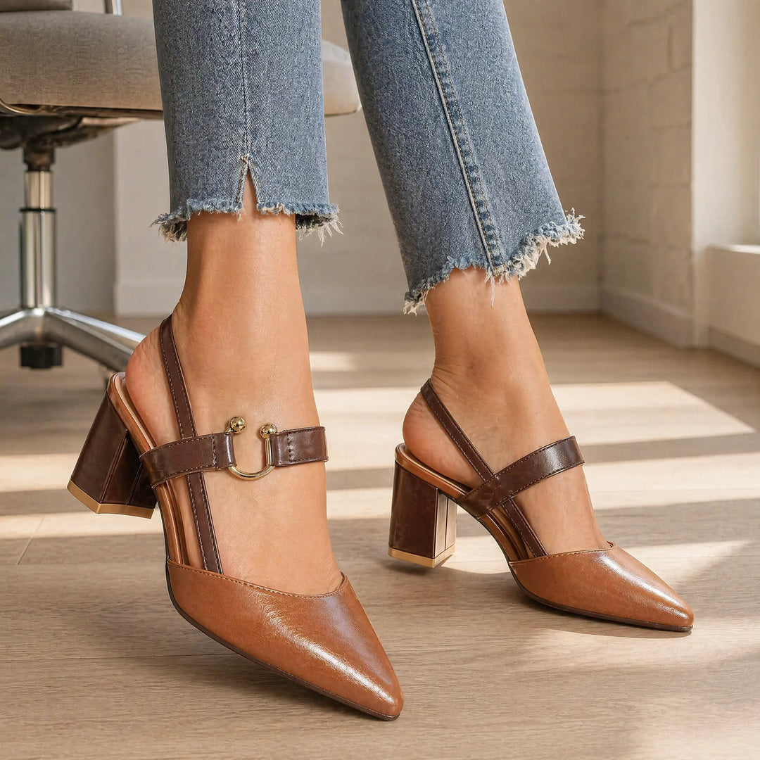 Hakken dames | Comfort hakken met brede zool