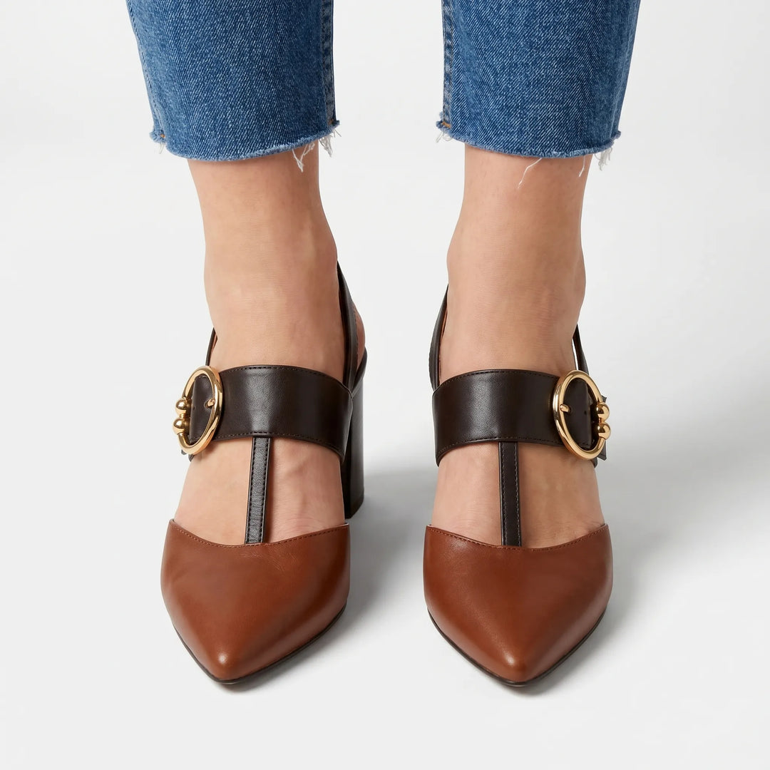 Hakken dames | Comfort hakken met brede zool